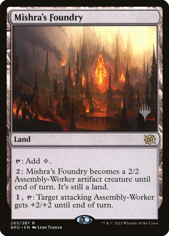 Mishra's Foundry (265p) - The Brothers' War Promos (PBRO)