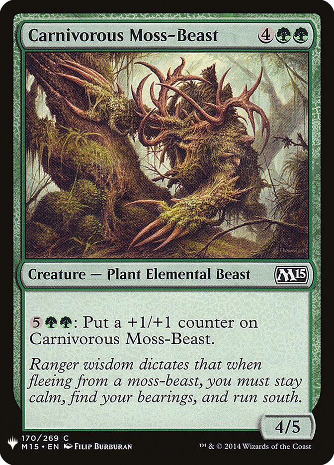 Carnivorous Moss-Beast (M15-170) - The List (PLST)