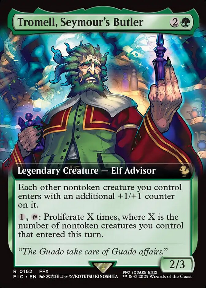 Tromell, Seymour's Butler (162) - [Extended Art] Final Fantasy Commander (FIC)