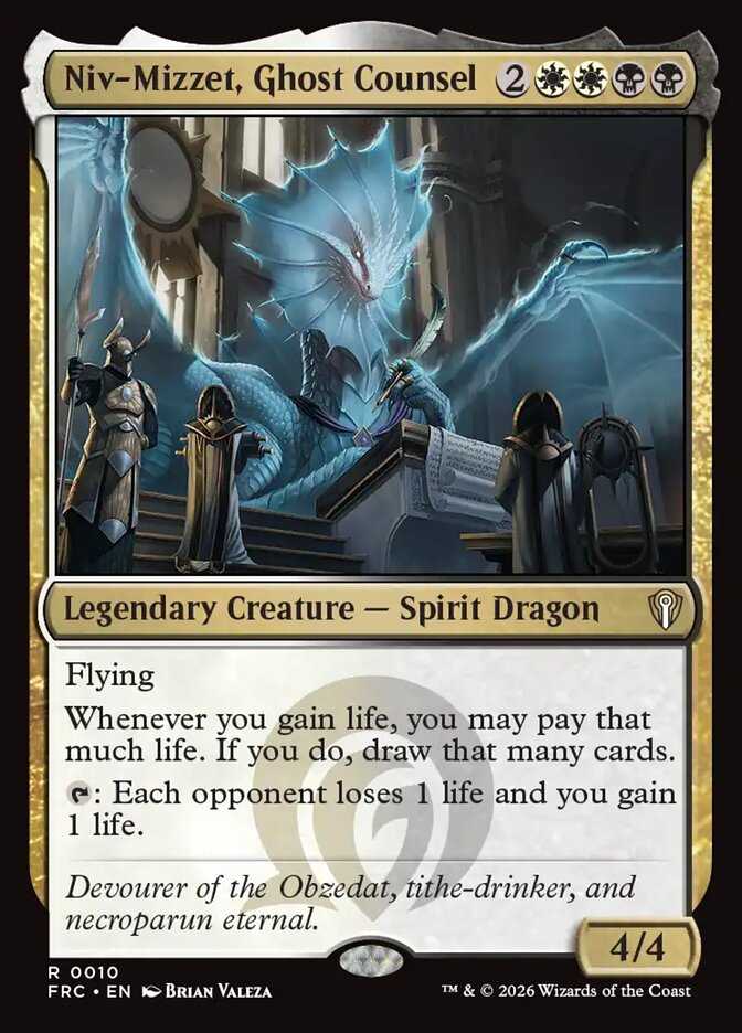 Niv-Mizzet, Ghost Counsel (10) - Reality Fracture Commander (FRC)