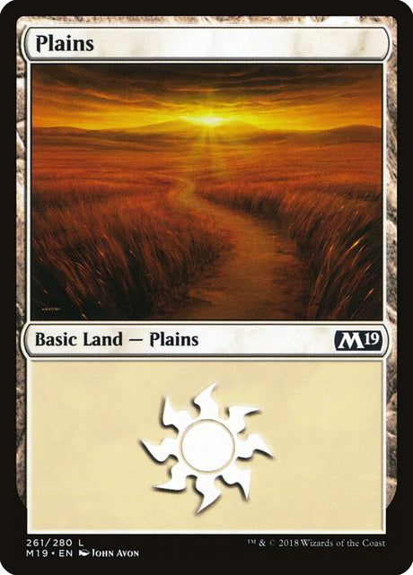 Plains (261) - Core Set 2019 (M19)