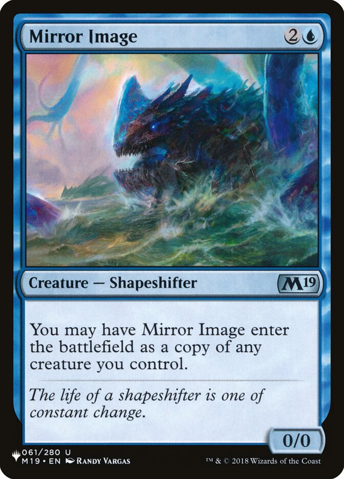 Mirror Image (M19-61) - The List (PLST)
