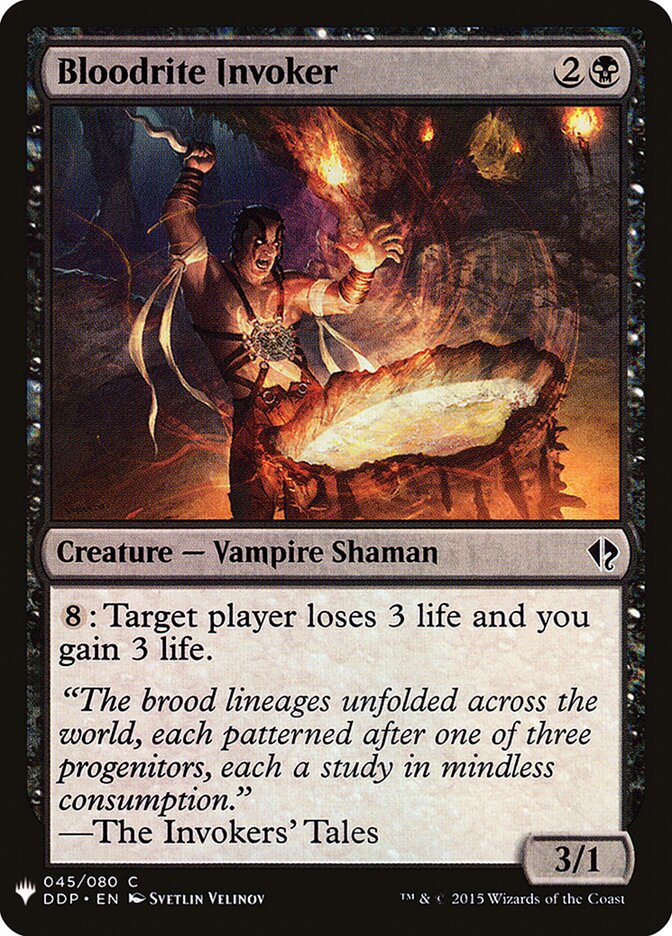 Bloodrite Invoker (DDP-45) - The List (PLST)