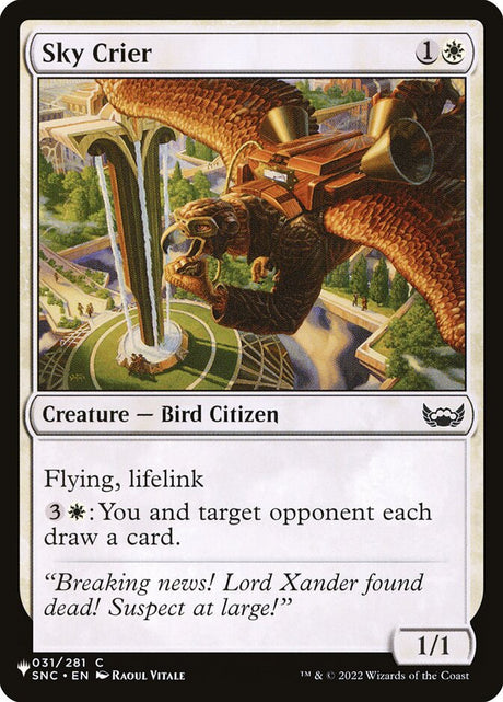 Sky Crier (SNC-31) - The List (PLST)