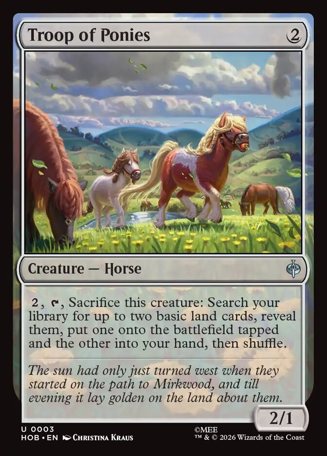 Troop of Ponies (3) - The Hobbit (HOB)