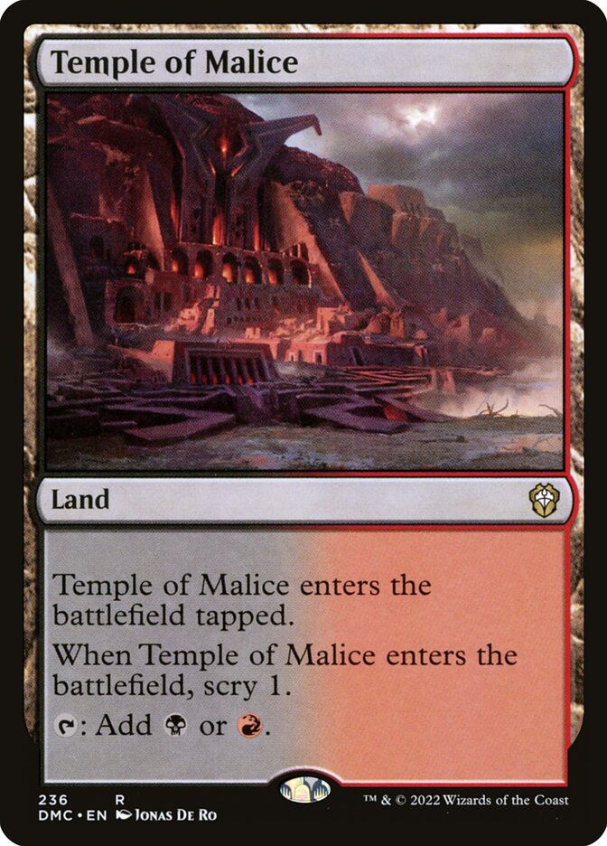 Temple of Malice (236) - Dominaria United Commander (DMC)