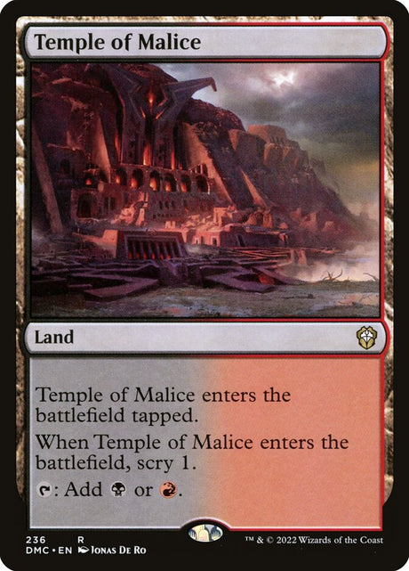 Temple of Malice (236) - Dominaria United Commander (DMC)