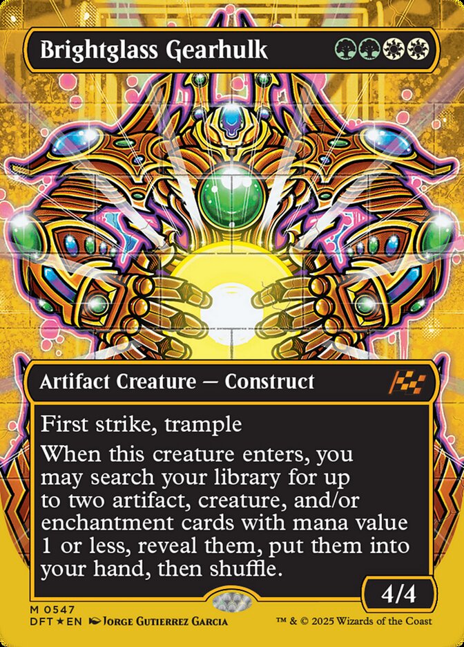 Brightglass Gearhulk - [First Place Foil, Borderless] Aetherdrift (DFT)