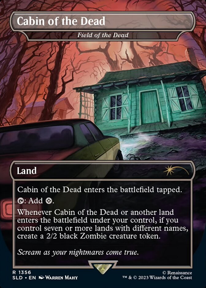 Cabin of the Dead - Field of the Dead - [Foil, Borderless] Secret Lair Drop (SLD)