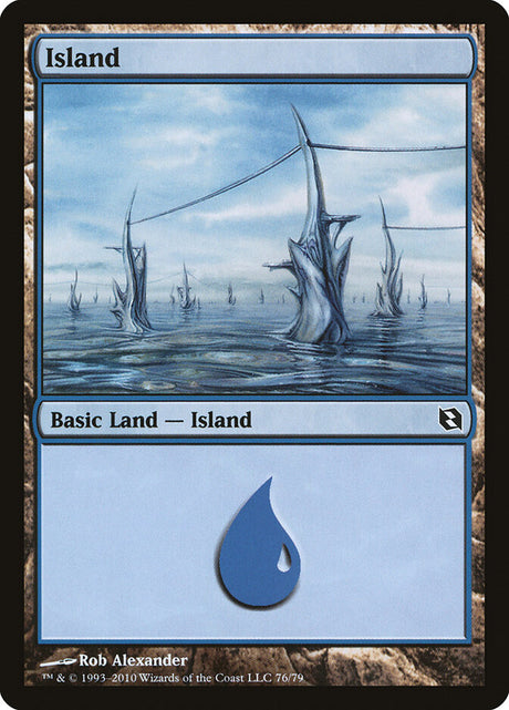 Island (76) - Duel Decks: Elspeth vs. Tezzeret (DDF)