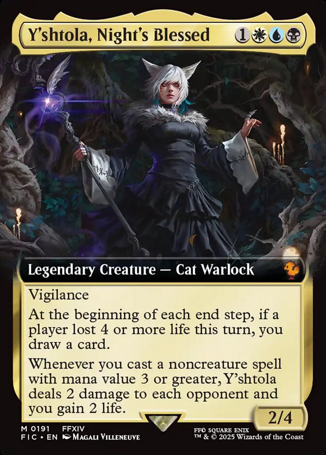 Y'shtola, Night's Blessed (191) - [Foil, Extended Art] Final Fantasy Commander (FIC)