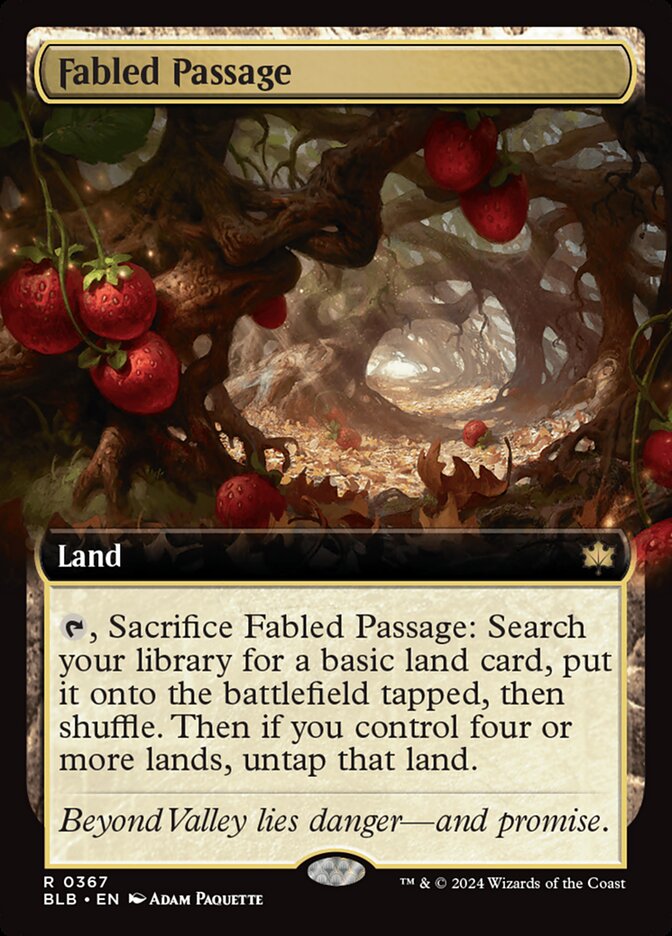 Fabled Passage - [Foil, Extended Art] Bloomburrow (BLB)