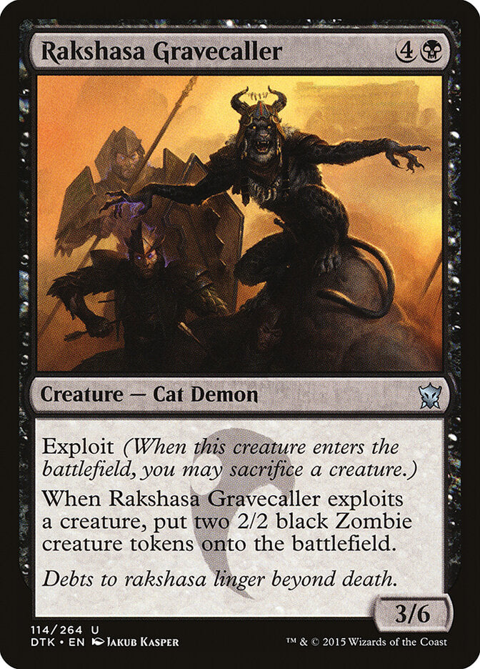 Rakshasa Gravecaller (114) - Dragons of Tarkir (DTK)