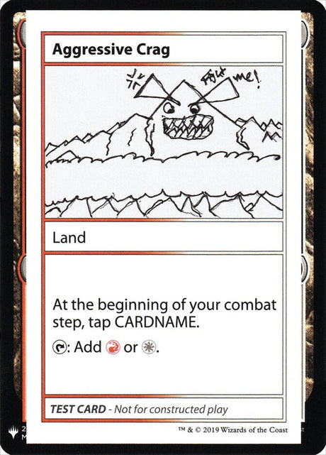 Aggressive Crag (112) - Mystery Booster Playtest Cards 2019 (CMB1)