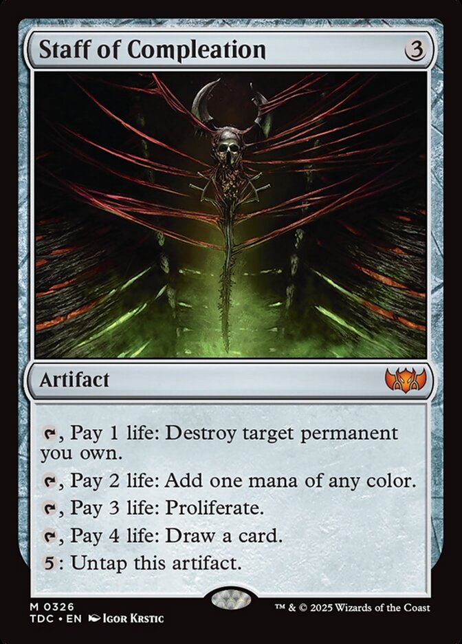Staff of Compleation - Tarkir: Dragonstorm Commander (TDC)