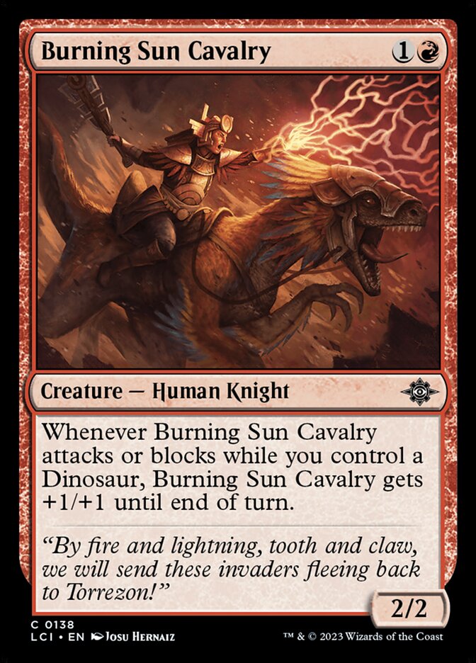 Burning Sun Cavalry (138) - The Lost Caverns of Ixalan (LCI)