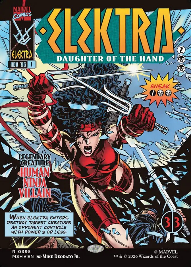 Elektra, Daughter of the Hand (395) - Marvel Super Heroes (MSH)
