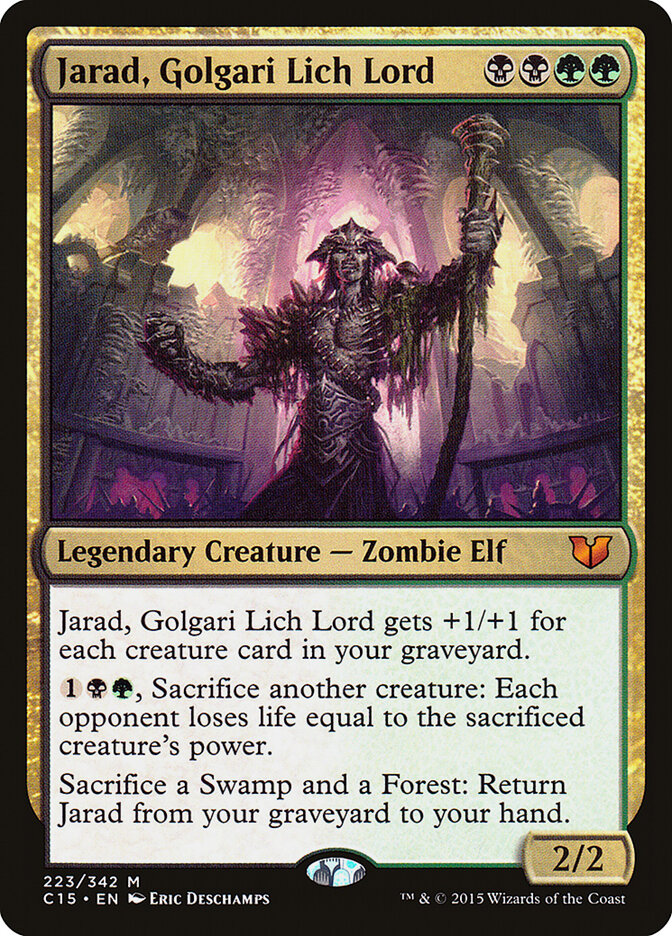 Jarad, Golgari Lich Lord (223) - Commander 2015 (C15)