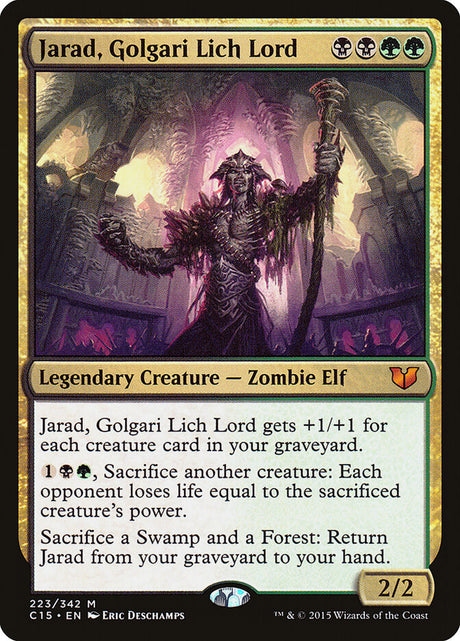 Jarad, Golgari Lich Lord (223) - Commander 2015 (C15)