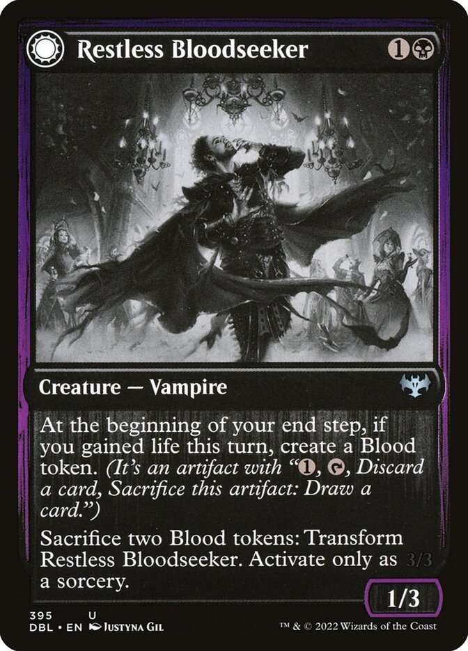 Restless Bloodseeker // Bloodsoaked Reveler - Innistrad: Double Feature (DBL)