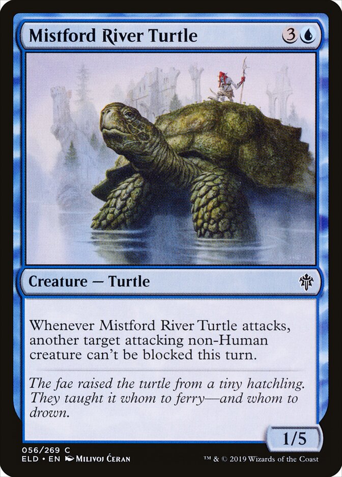 Mistford River Turtle (56) - Throne of Eldraine (ELD)