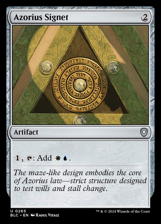 Azorius Signet (265) - Bloomburrow Commander (BLC)