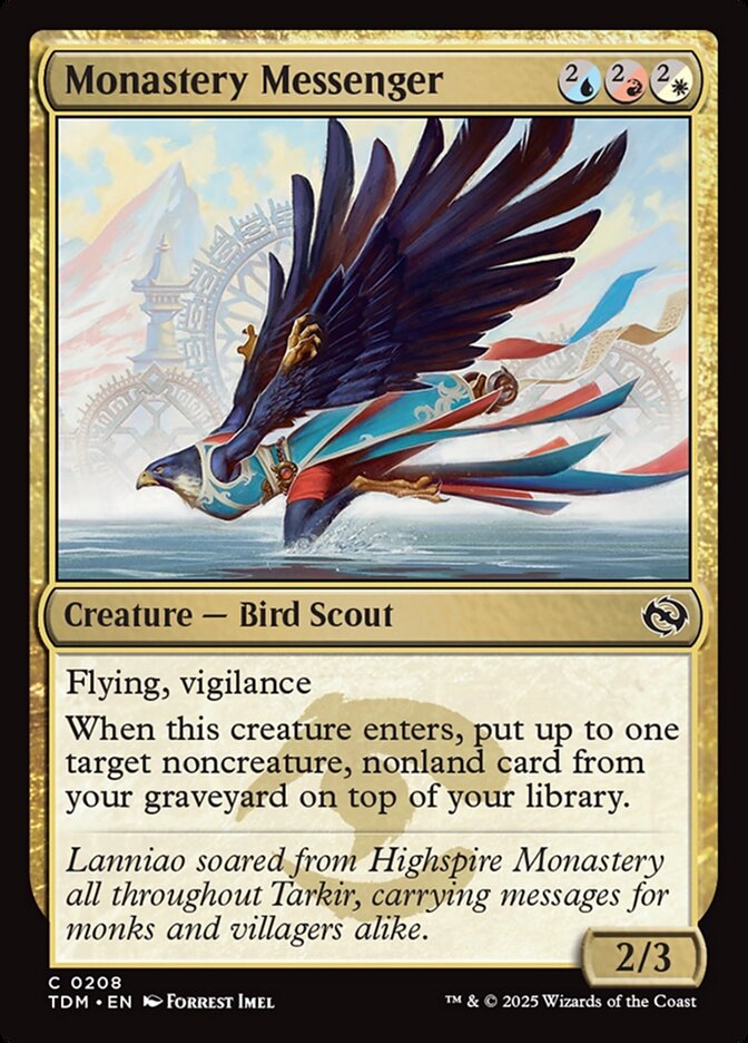 Monastery Messenger (208) - Tarkir: Dragonstorm (TDM)