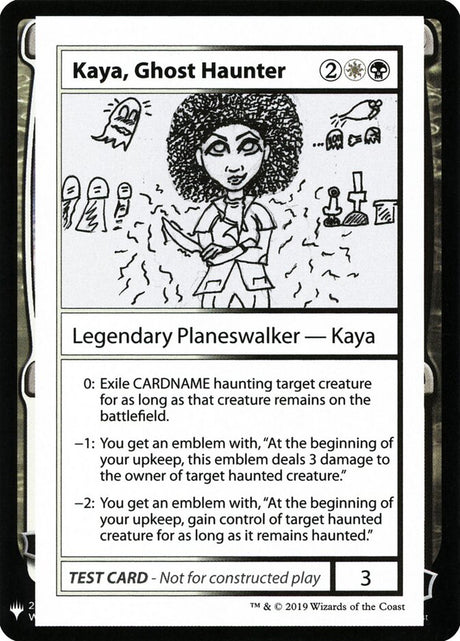 Kaya, Ghost Haunter (94) - Mystery Booster Playtest Cards 2019 (CMB1)