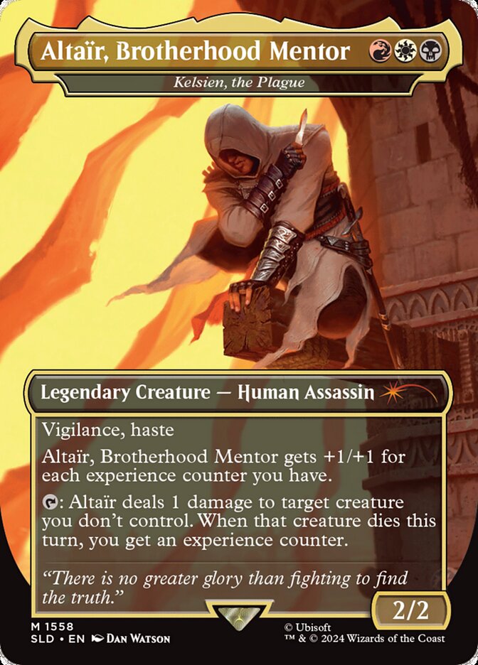 Alta√Ør, Brotherhood Mentor - Kelsien, the Plague - [Borderless] Secret Lair Drop (SLD)