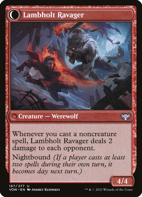 Lambholt Raconteur // Lambholt Ravager (167) - Innistrad: Crimson Vow (VOW)