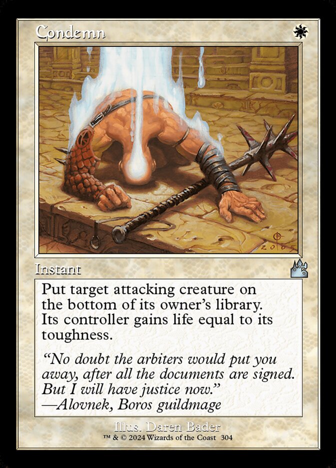 Condemn (304) - Ravnica Remastered (RVR)