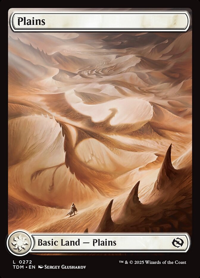 Plains (272) - [Foil, Full Art] Tarkir: Dragonstorm (TDM)