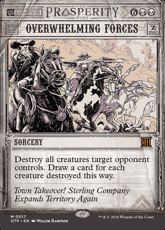Overwhelming Forces - [Foil, Showcase] Breaking News (OTP)