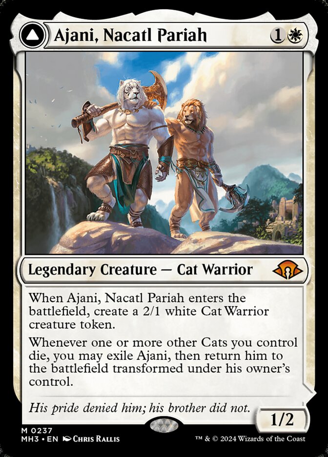 Ajani, Nacatl Pariah // Ajani, Nacatl Avenger - Modern Horizons 3 (MH3)