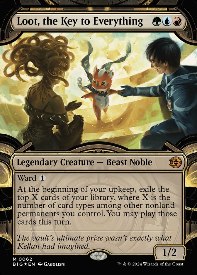 Loot, the Key to Everything - [Raised Foil, Showcase] The Big Score (BIG)