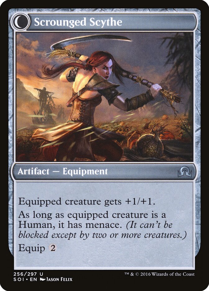 Harvest Hand // Scrounged Scythe (256) - Shadows over Innistrad (SOI)