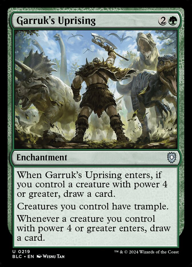 Garruk's Uprising (219) - Bloomburrow Commander (BLC)
