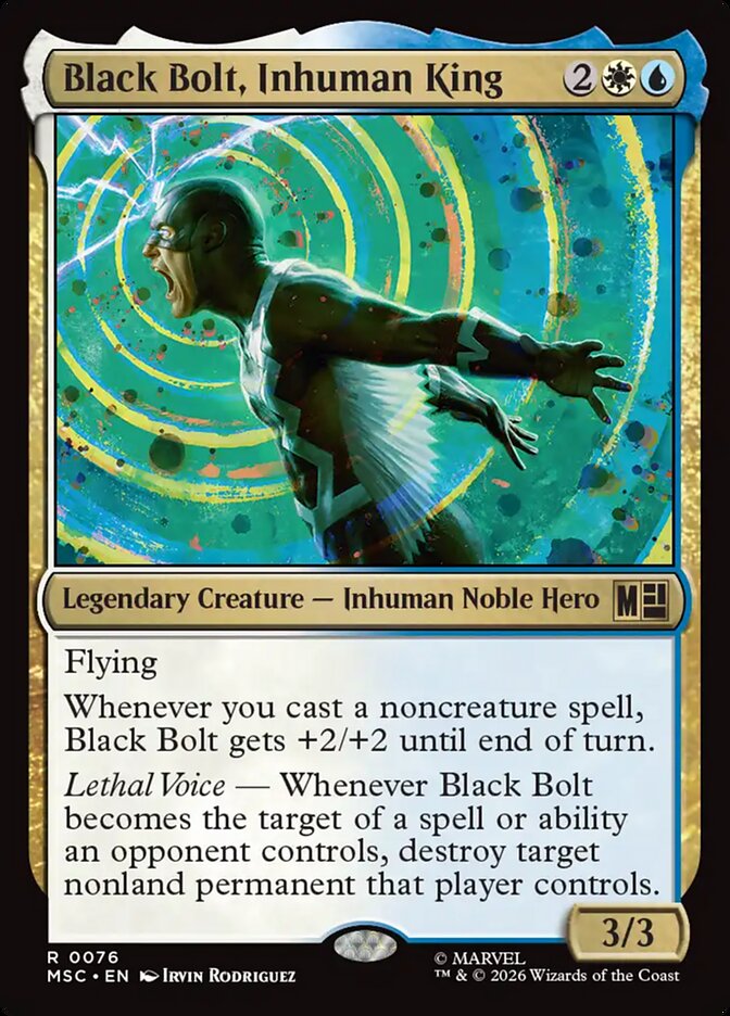 Black Bolt, Inhuman King (76) - Marvel Super Heroes Commander (MSC)