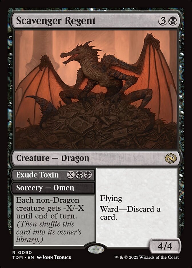 Scavenger Regent // Exude Toxin (90) - Tarkir: Dragonstorm (TDM)