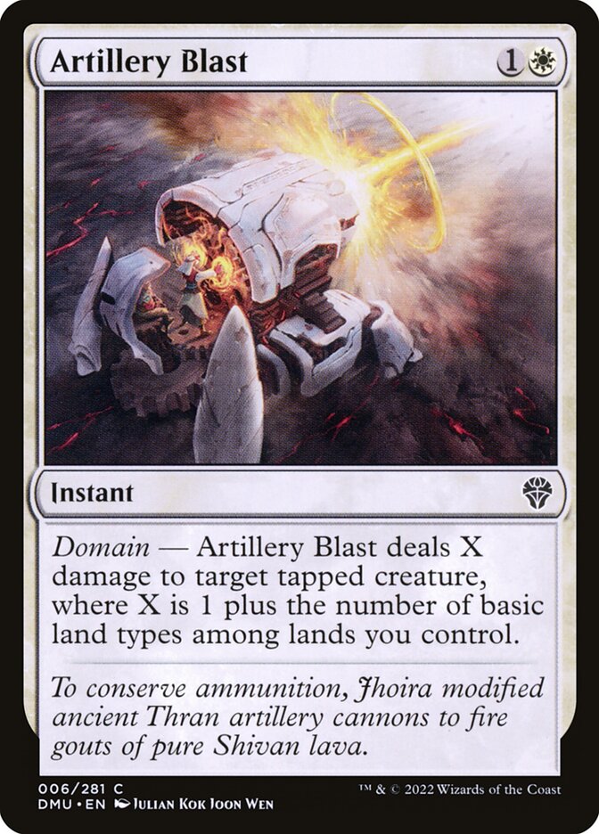 Artillery Blast (6) - Dominaria United (DMU)