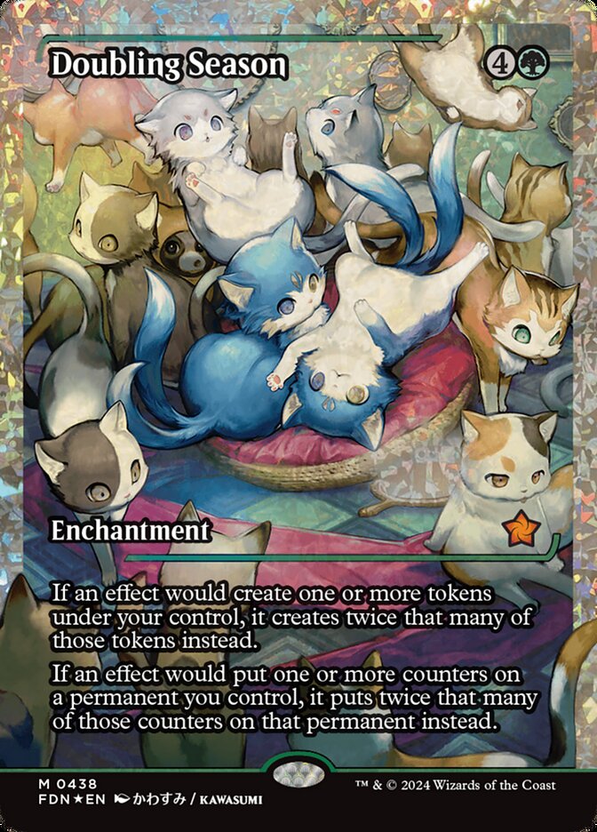 Doubling Season - [Fractured Foil, Showcase] Foundations (FDN)