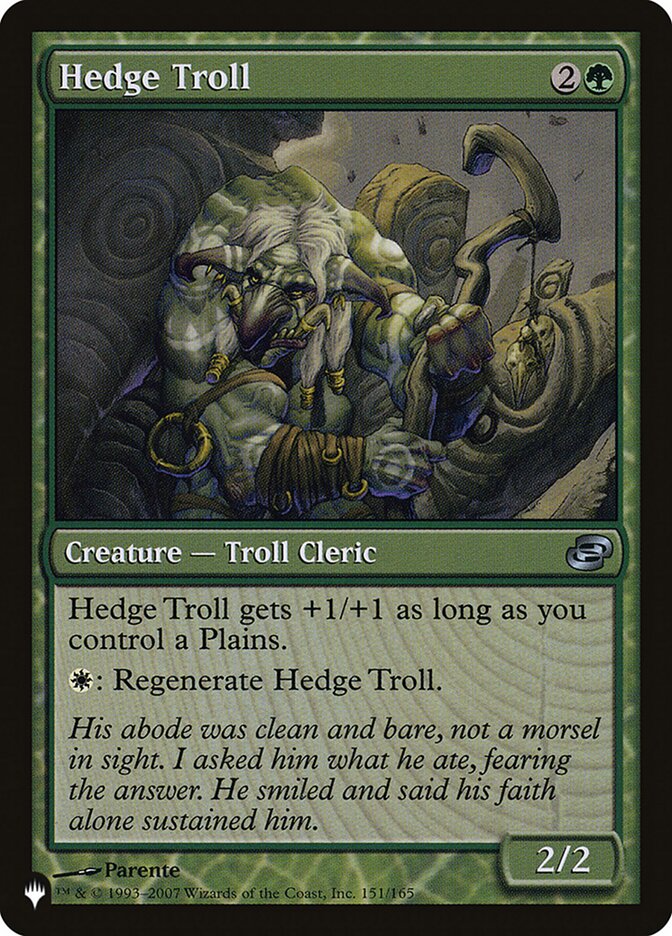 Hedge Troll (PLC-151) - The List (PLST)