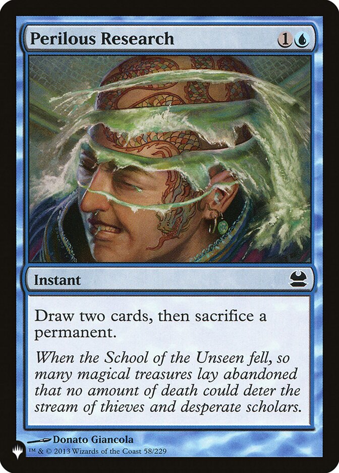 Perilous Research (MMA-58) - The List (PLST)