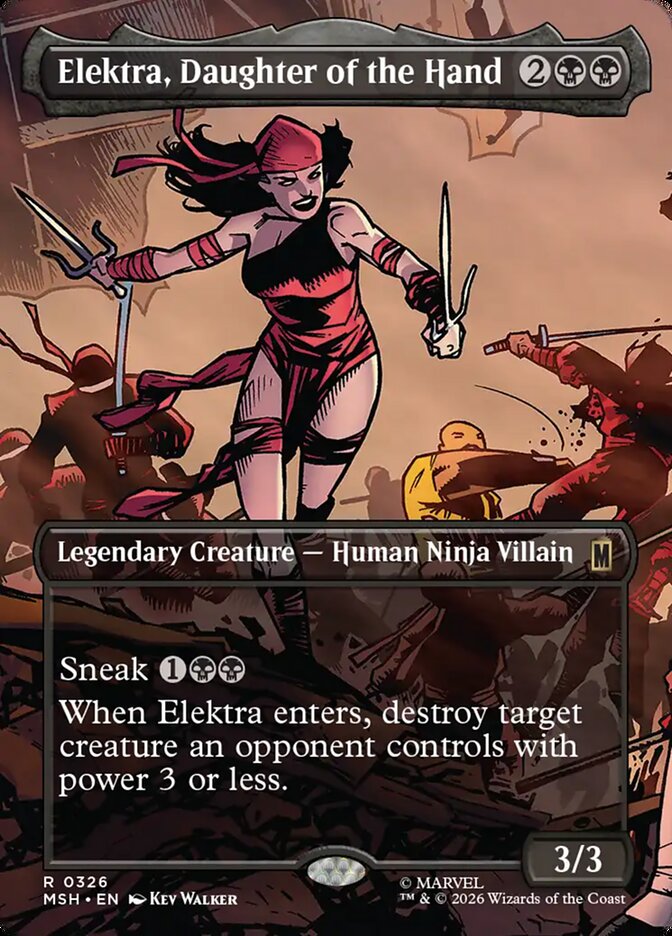 Elektra, Daughter of the Hand (326) - Marvel Super Heroes (MSH)