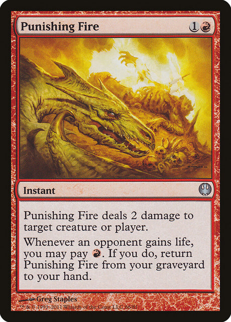 Punishing Fire (66) - Duel Decks: Knights vs. Dragons (DDG)