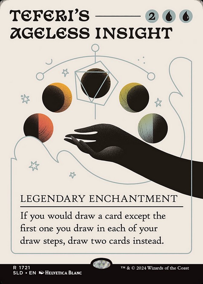 Teferi's Ageless Insight (1721) - [Foil, Borderless] Secret Lair Drop (SLD)