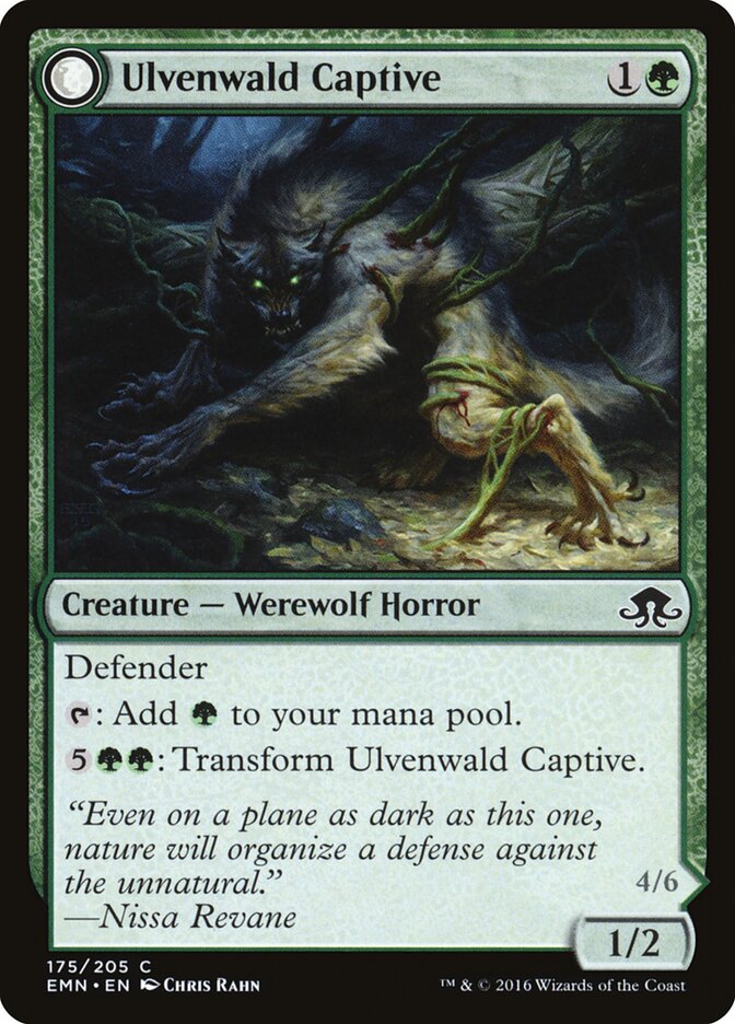 Ulvenwald Captive // Ulvenwald Abomination (175) - Eldritch Moon (EMN)