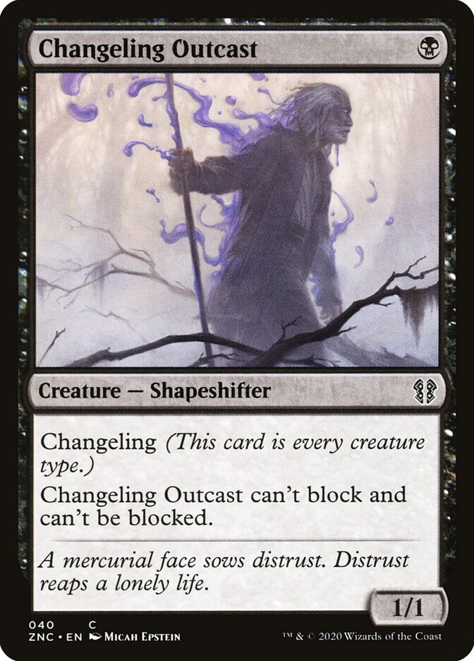Changeling Outcast (40) - Zendikar Rising Commander (ZNC)