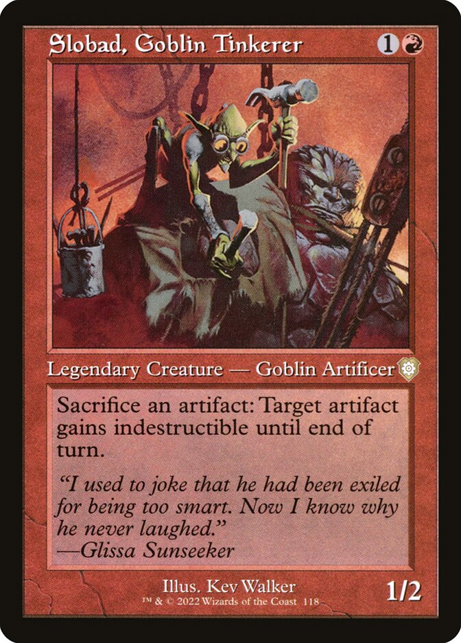 Slobad, Goblin Tinkerer (118) - The Brothers' War Commander (BRC)