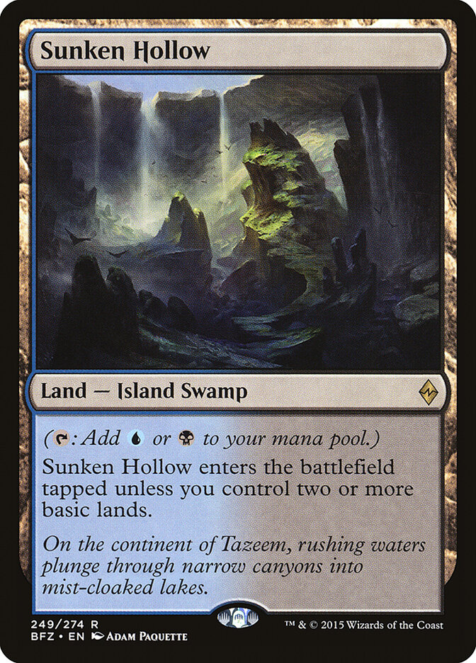 Sunken Hollow (249) - Battle for Zendikar (BFZ)